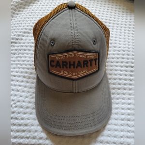 Gray Brown Carhartt Mesh Snapback